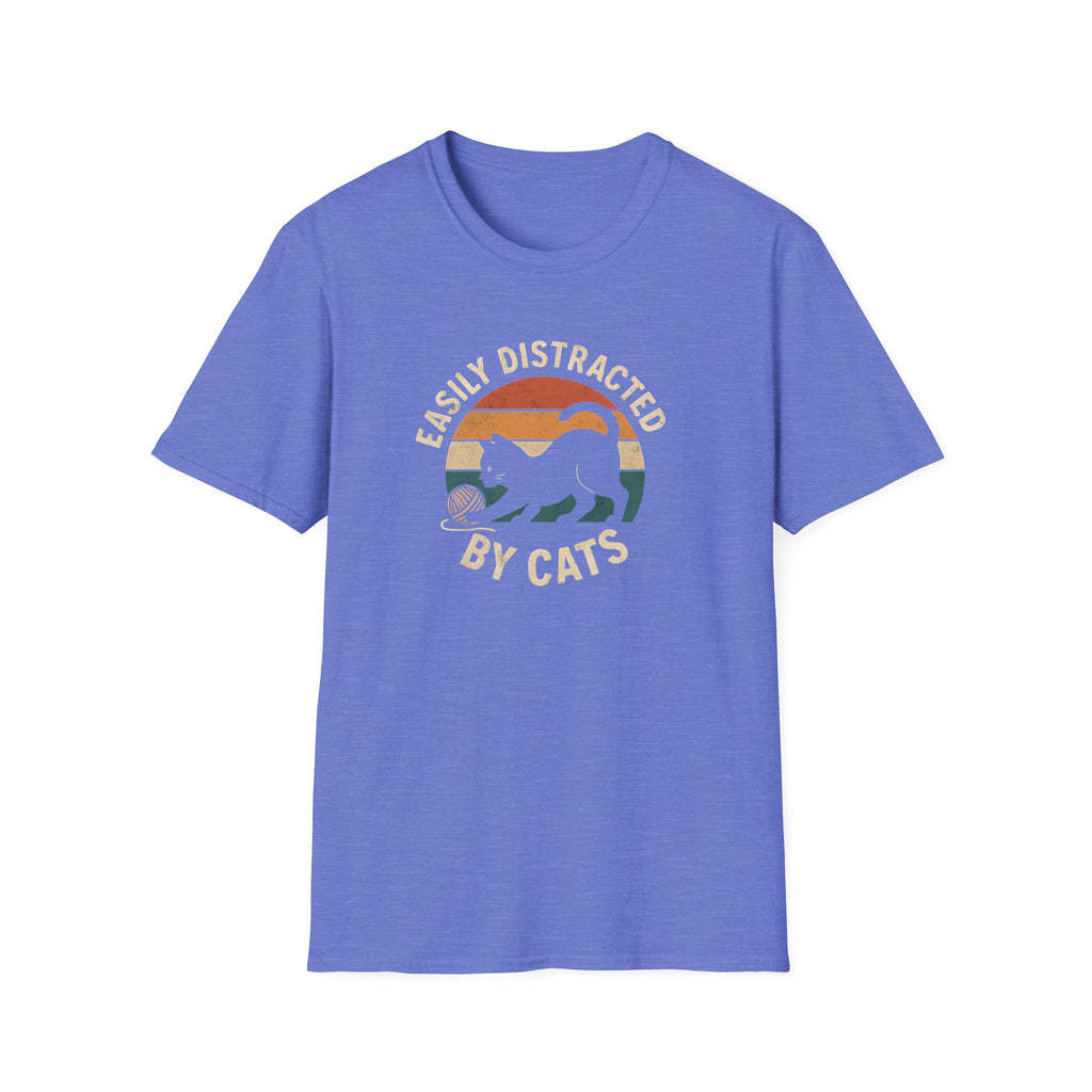 Easily Distracted by Cats –  Supersoft Unisex T-Shirt