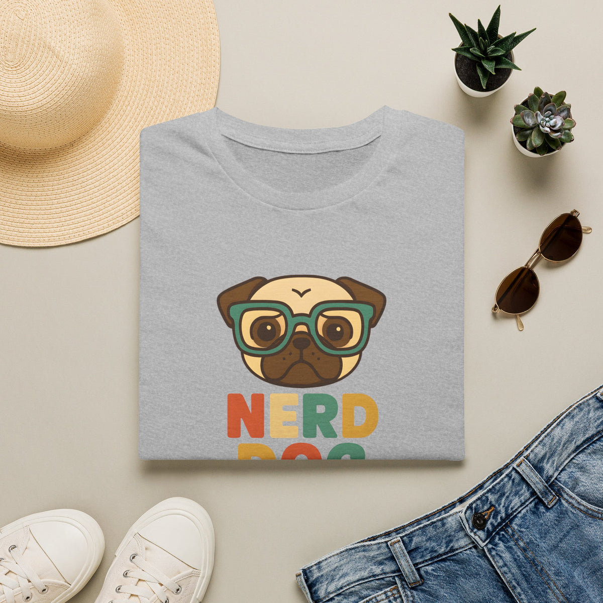 Nerd Dog  –  Supersoft Unisex T-Shirt