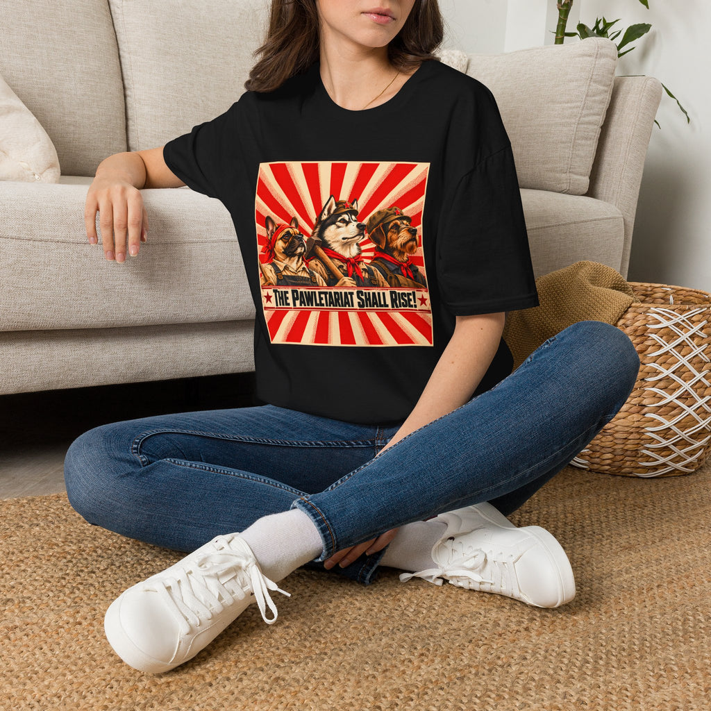 The Pawletariat Shall Rise! – The Great Canine Workers' Uprising - Supersoft Unisex T-shirt