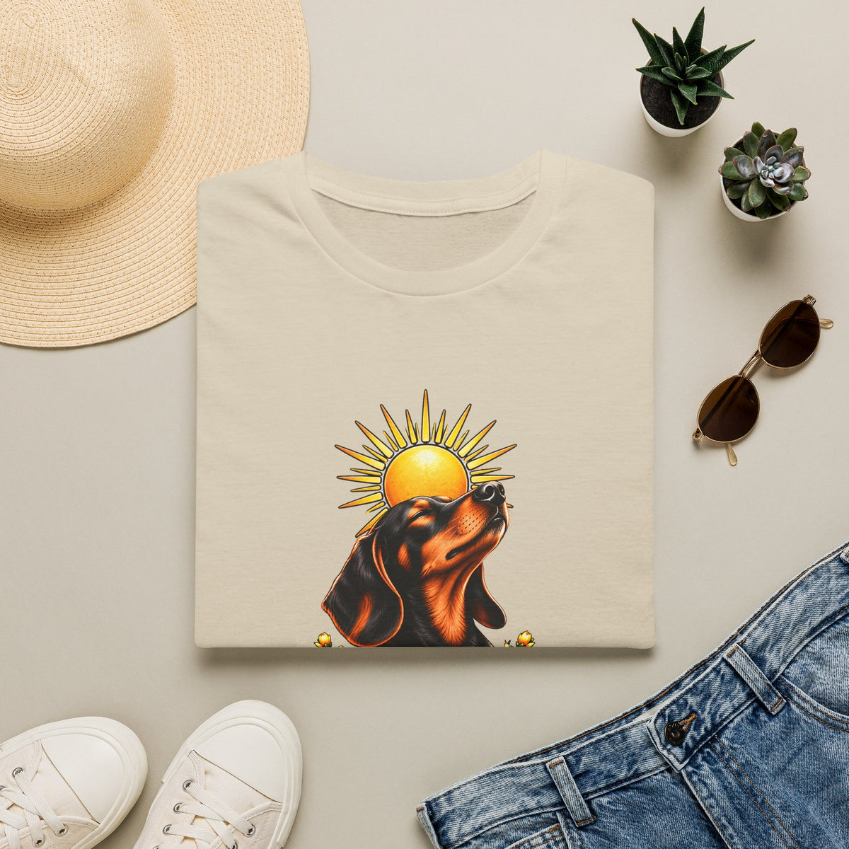 A Light in the Dark days - Dachshund - Supersoft Unisex T-shirt