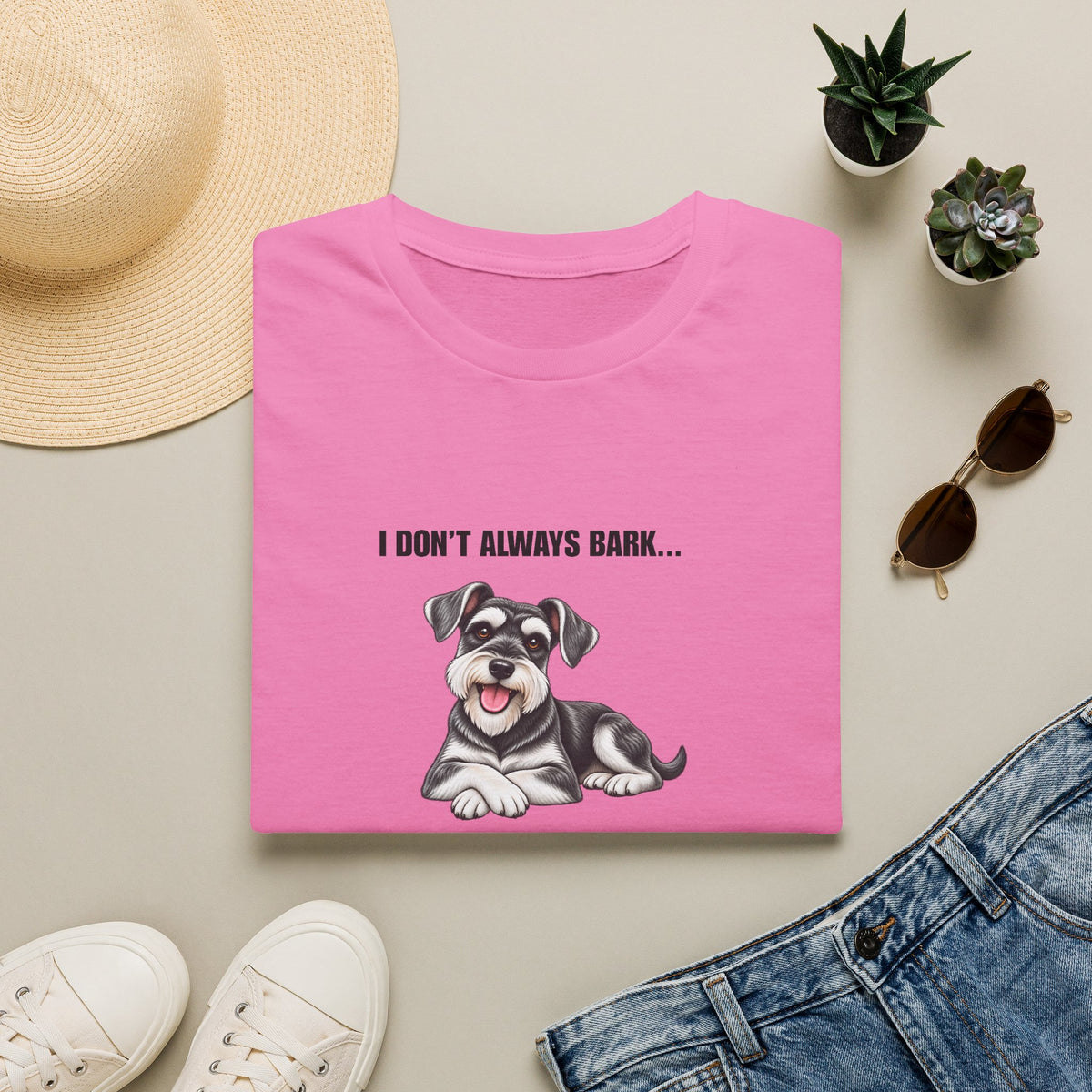 I Don’t Always Bark…But When I Do, Everyone Knows - Miniature Schnauzer Supersoft Unisex T-Shirt