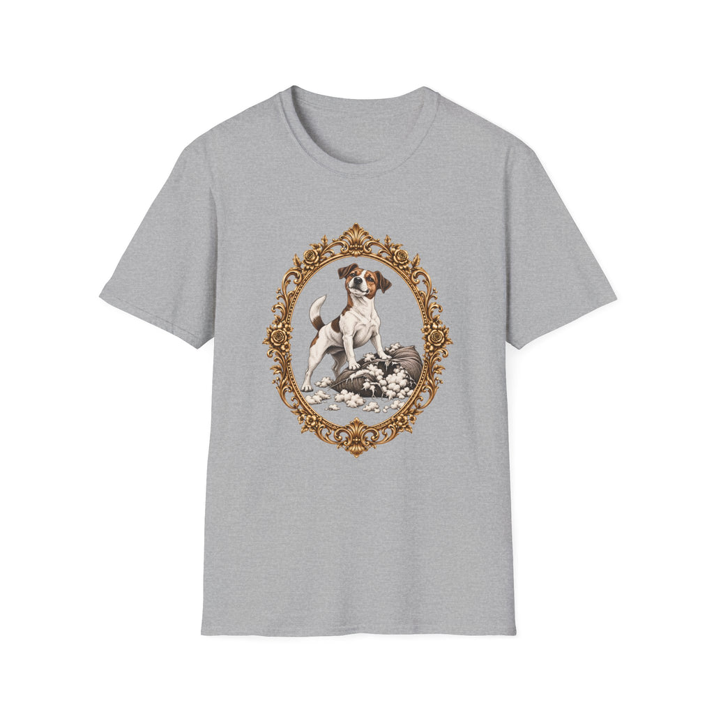 Sir Jack of the Shredded Cushion – Jack Russell - Supersoft Unisex T-shirt