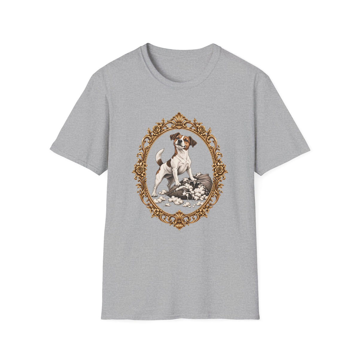 Sir Jack of the Shredded Cushion – Jack Russell - Supersoft Unisex T-shirt