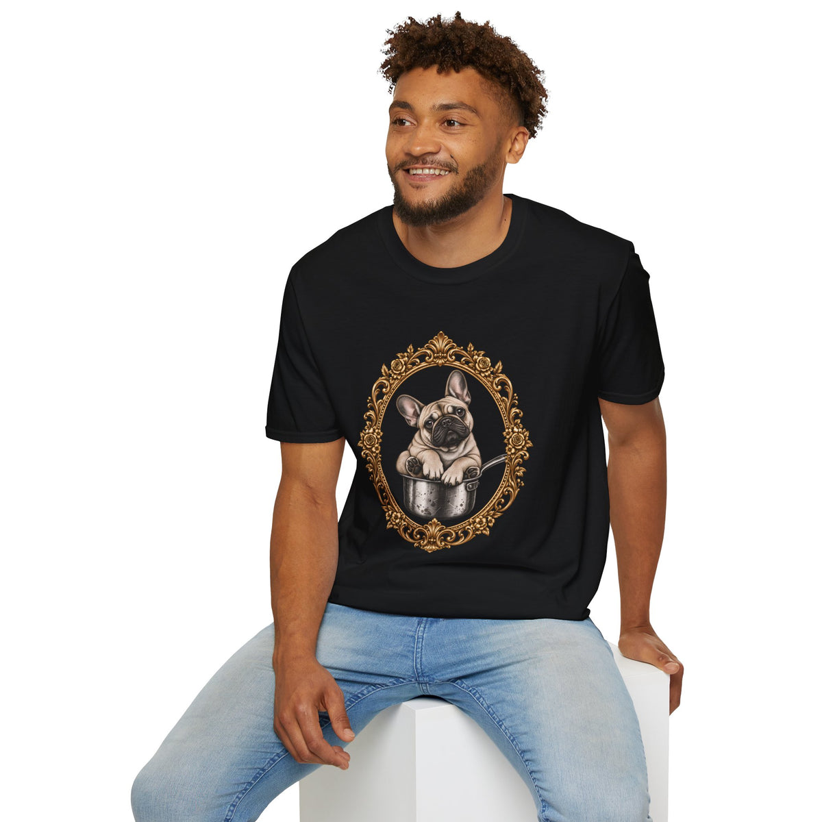 The Duke of Dinner – French Bulldog - Supersoft Unisex T-shirt