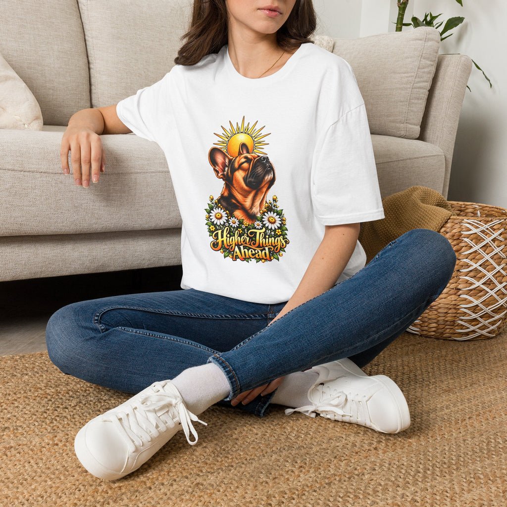 Higher Things Ahead - French Bulldog - Supersoft Unisex T-shirt