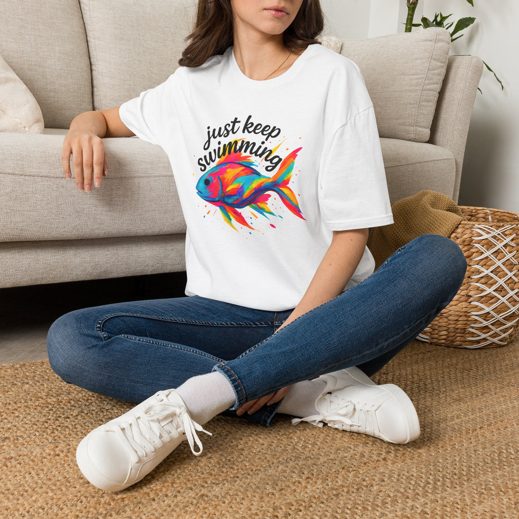Just Keep Swimming - Goldfish –  Supersoft Unisex T-Shirt