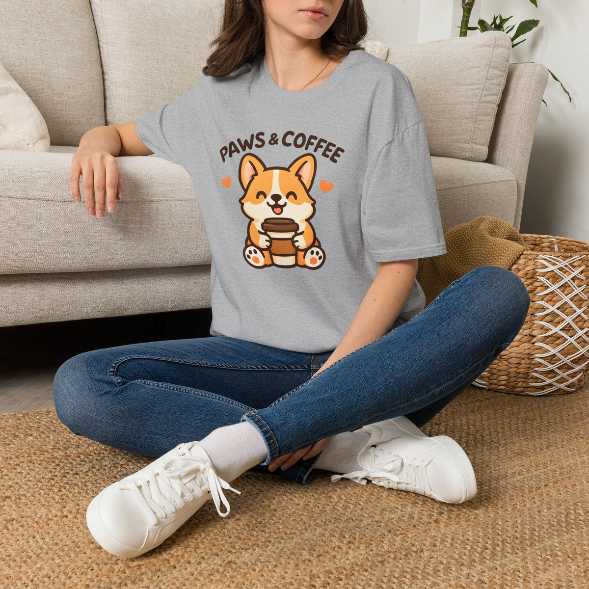 Paws and Coffee –  Supersoft Unisex T-Shirt