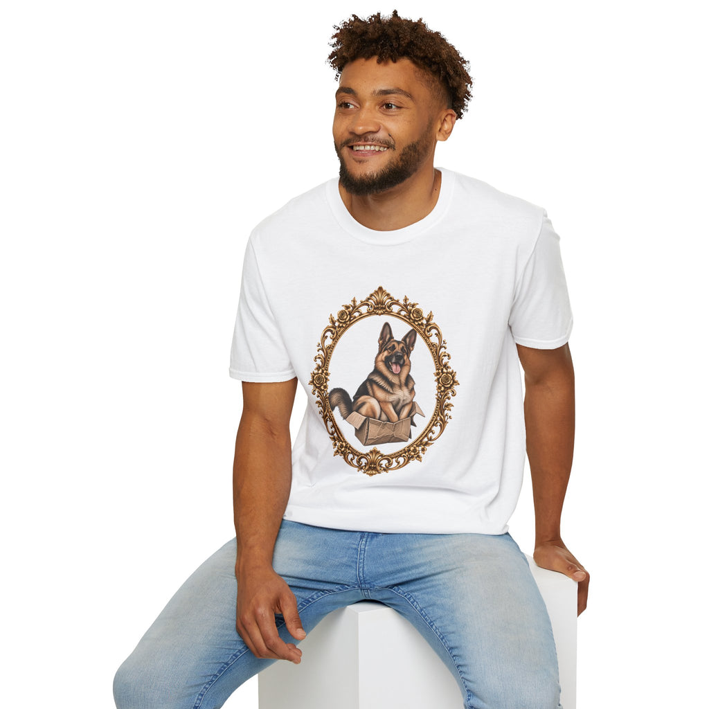 Lord Boxington of the Cardboard Castle – German Shepherd - Supersoft Unisex T-shirt