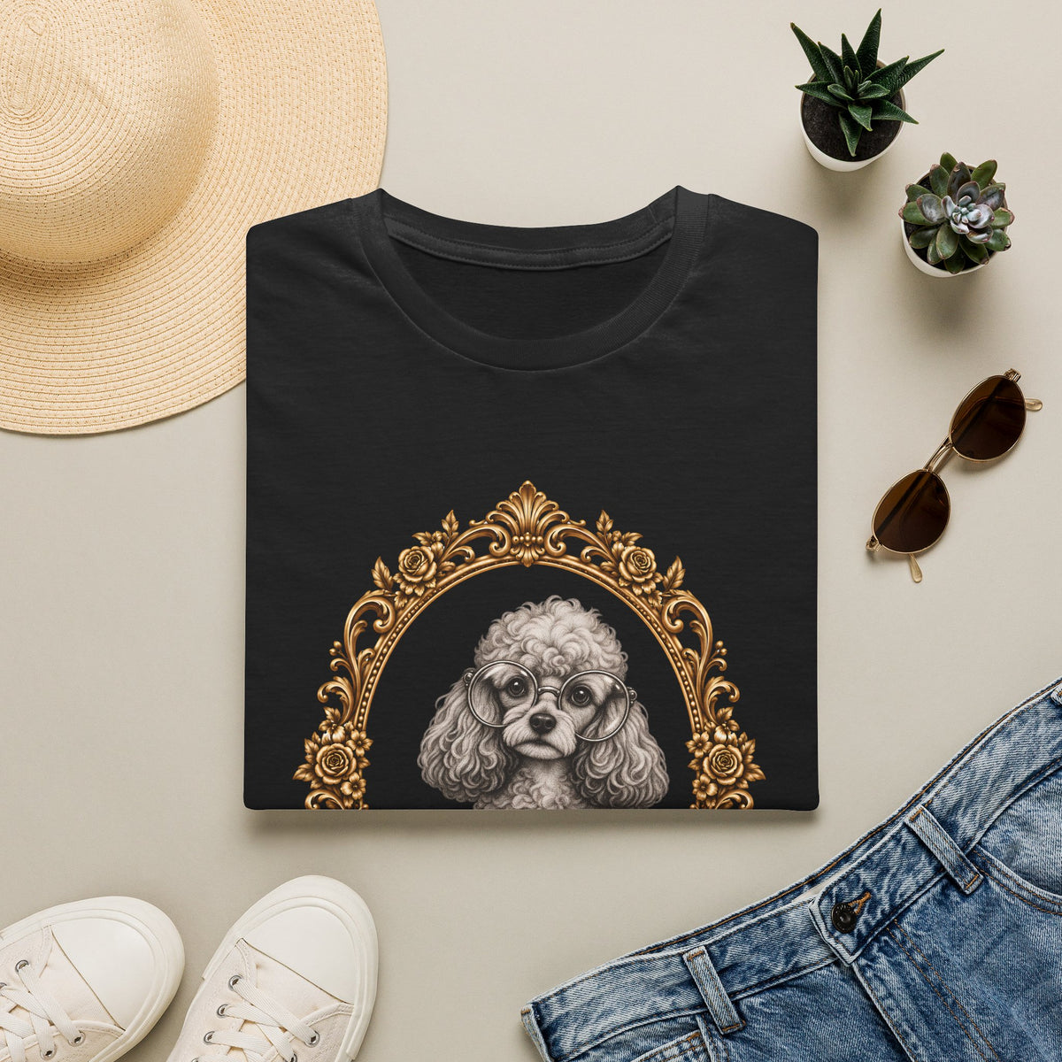 The Esteemed Lady Pawsworth – Poodle - Supersoft Unisex T-shirt
