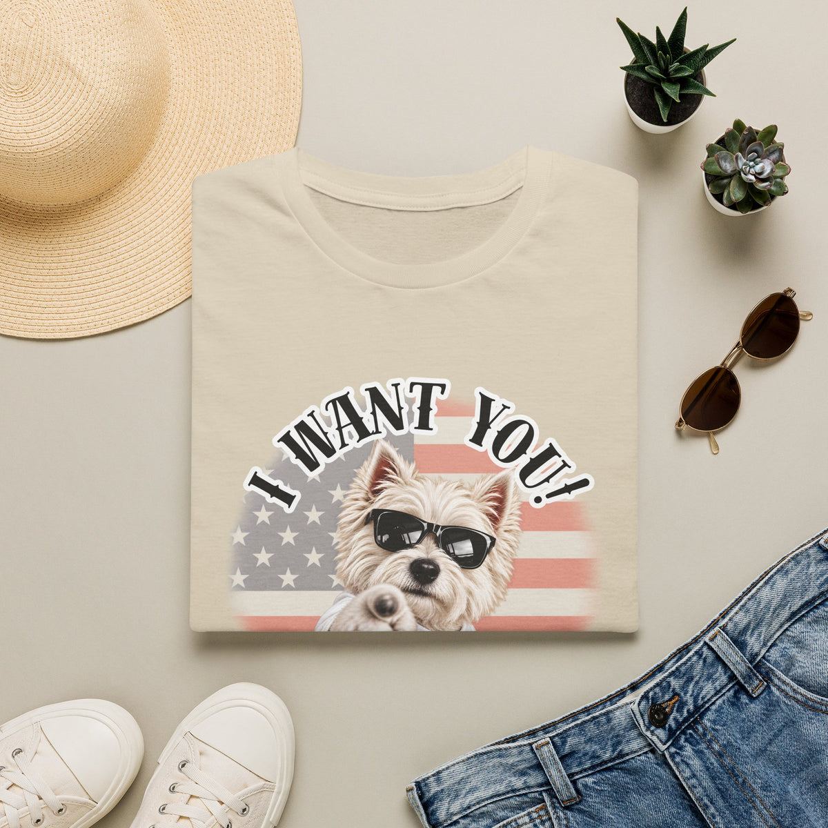 I WANT YOU!...To Pay the Cheese Tax! – West Highland Terrier - Supersoft Unisex T-shirt