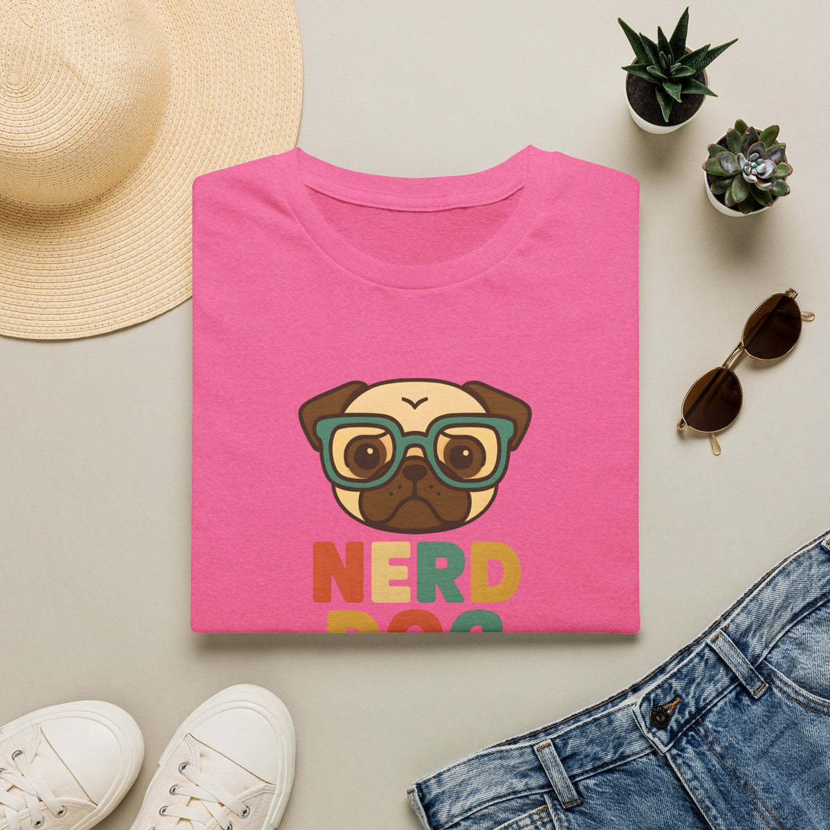 Nerd Dog  –  Supersoft Unisex T-Shirt
