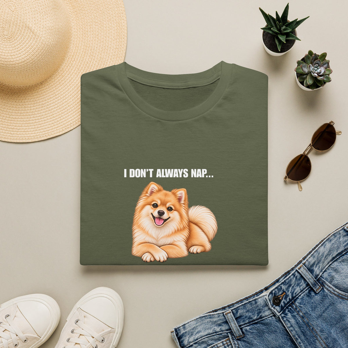 I Don’t Always Nap...But When I Do, I Need Another Nap - Pomeranian Supersoft Unisex T-Shirt