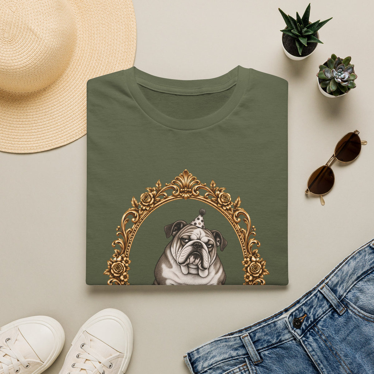 The Reluctant Party Animal – British Bulldog - Supersoft Unisex T-shirt