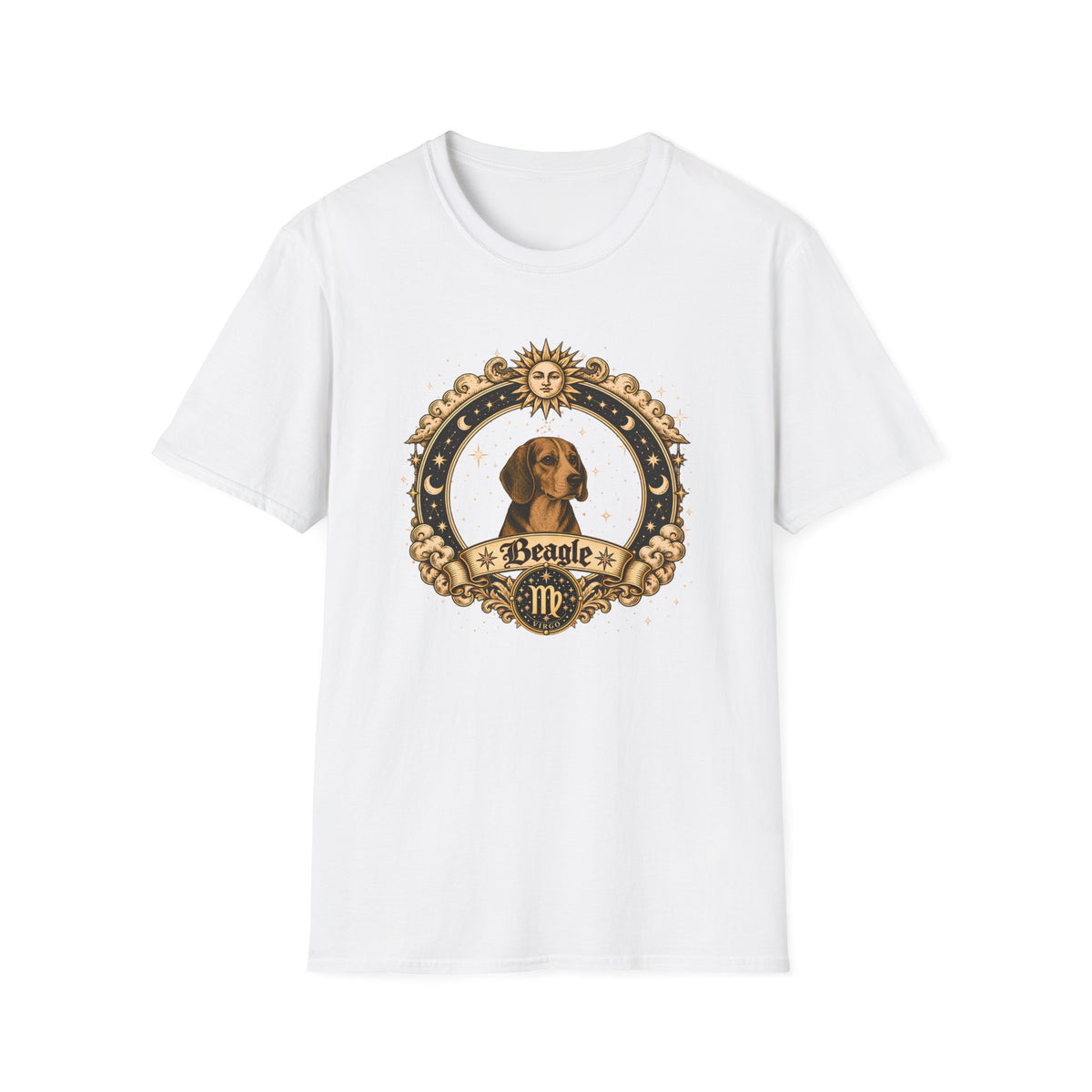 Zodiac Virgo Beagle - Dog Horoscope Star Sign - Supersoft Unisex T-shirt