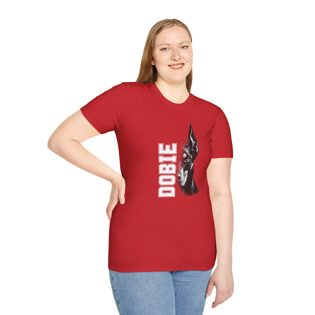 Doberman On Duty - Supersoft Unisex T-shirt