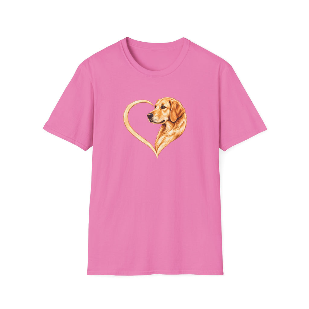 A Heart of Gold - Golden Retriever - Supersoft Unisex T-shirt