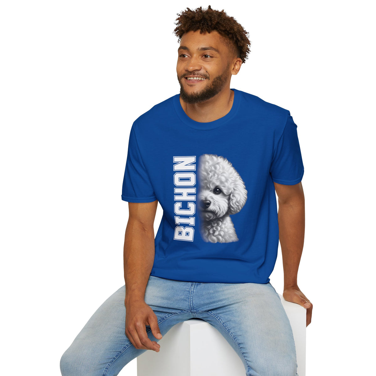 Bichon Frise On Duty - Supersoft Unisex T-shirt