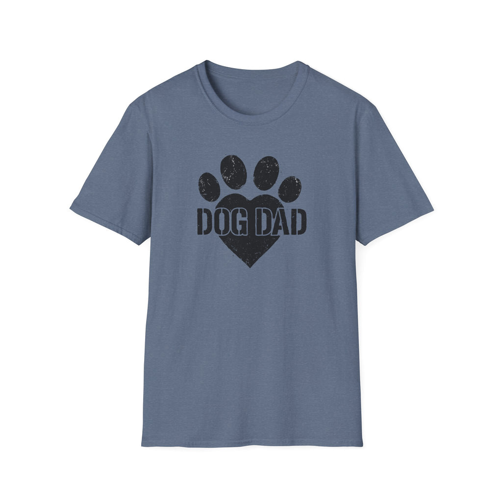 Dog Dad Paw Print –  Supersoft Unisex T-Shirt