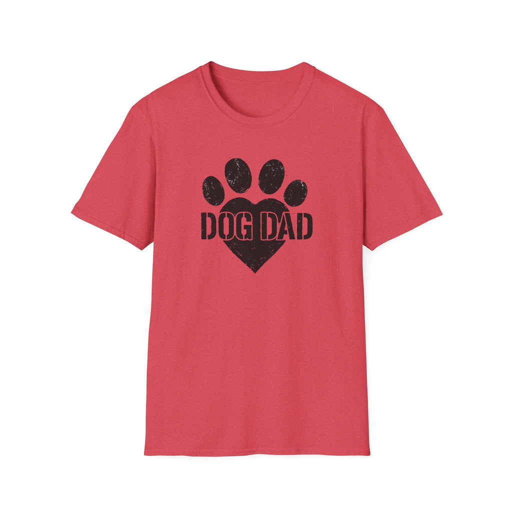 Dog Dad Paw Print –  Supersoft Unisex T-Shirt