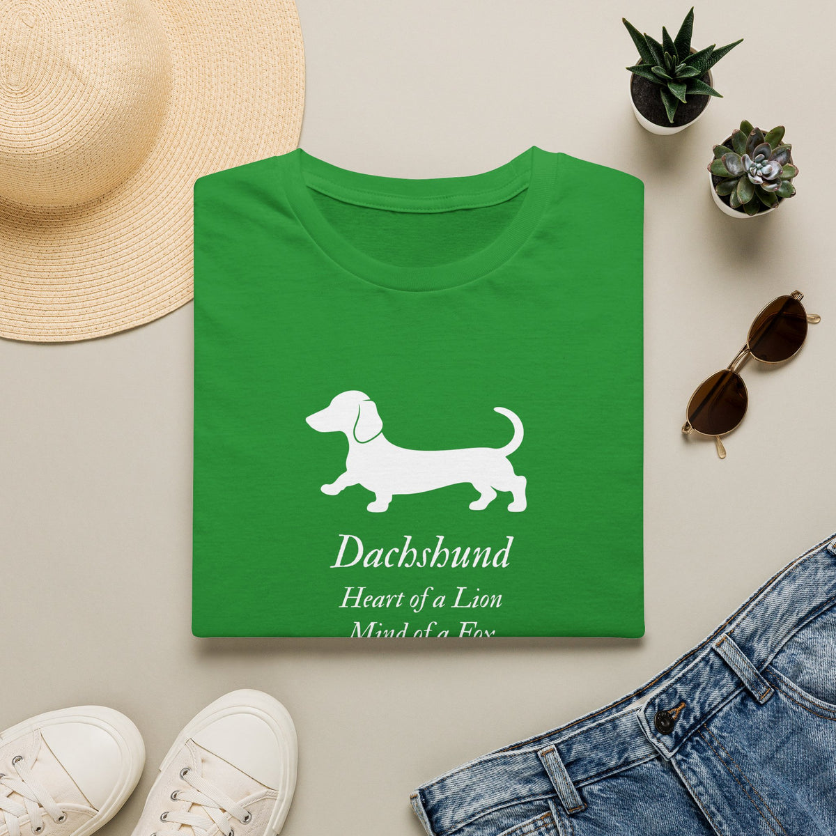 Heart of a Lion - Dachshund – Supersoft Unisex T-Shirt