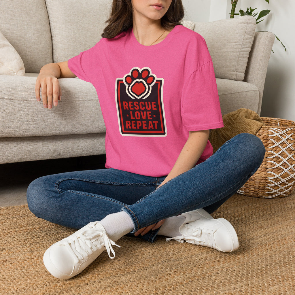 Rescue Love Repeat –  Supersoft Unisex T-Shirt