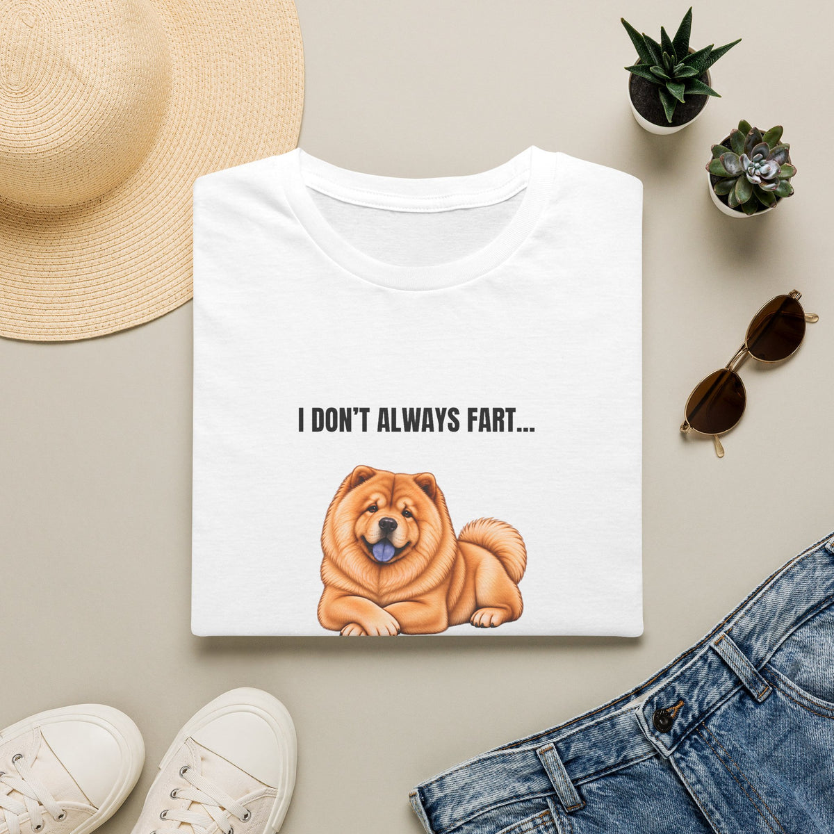 I Don’t Always Fart...But When I Do, I Leave The Room - Chow Chow Supersoft Unisex T-Shirt