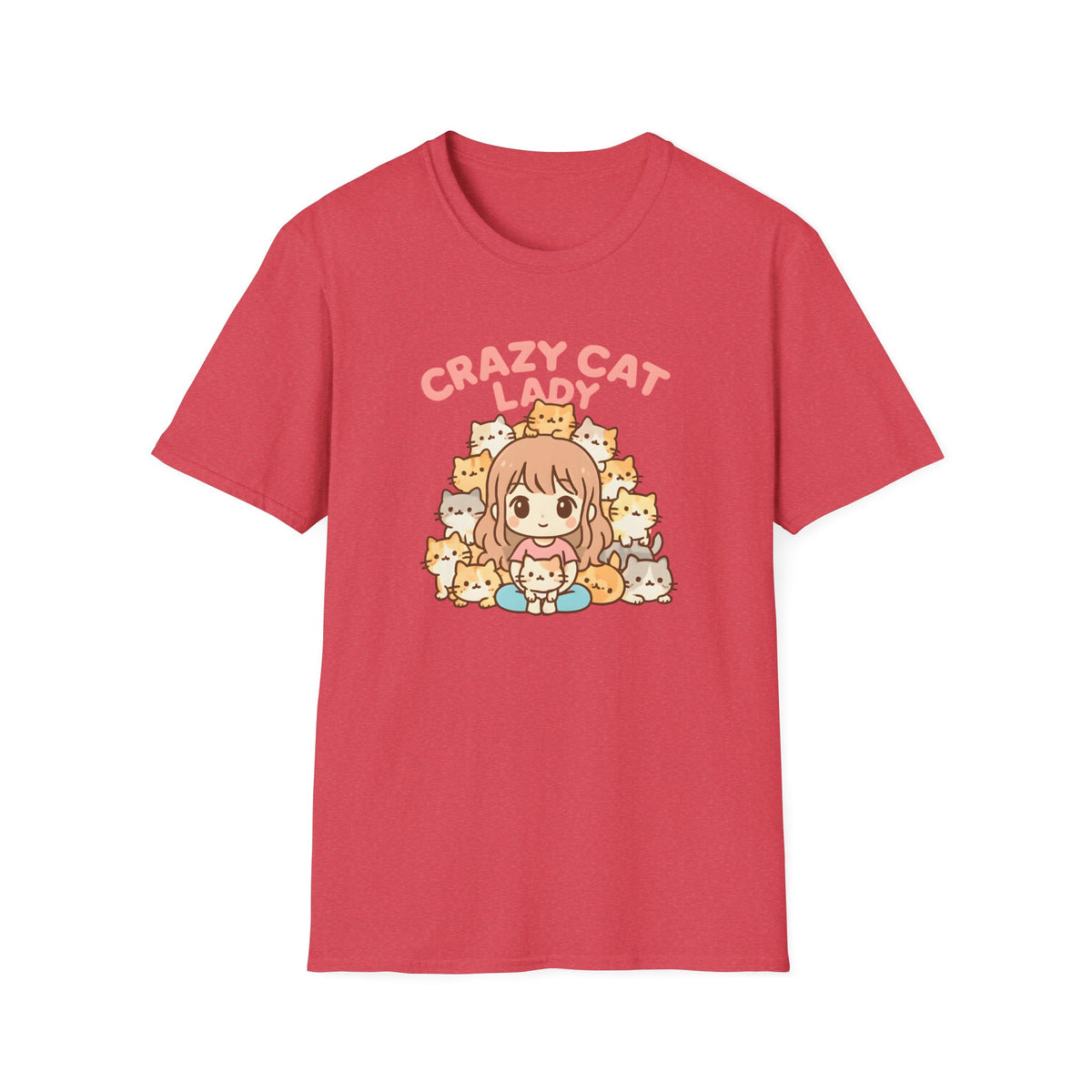 Crazy Cat Lady Cute Kawaii –  Supersoft Unisex T-Shirt