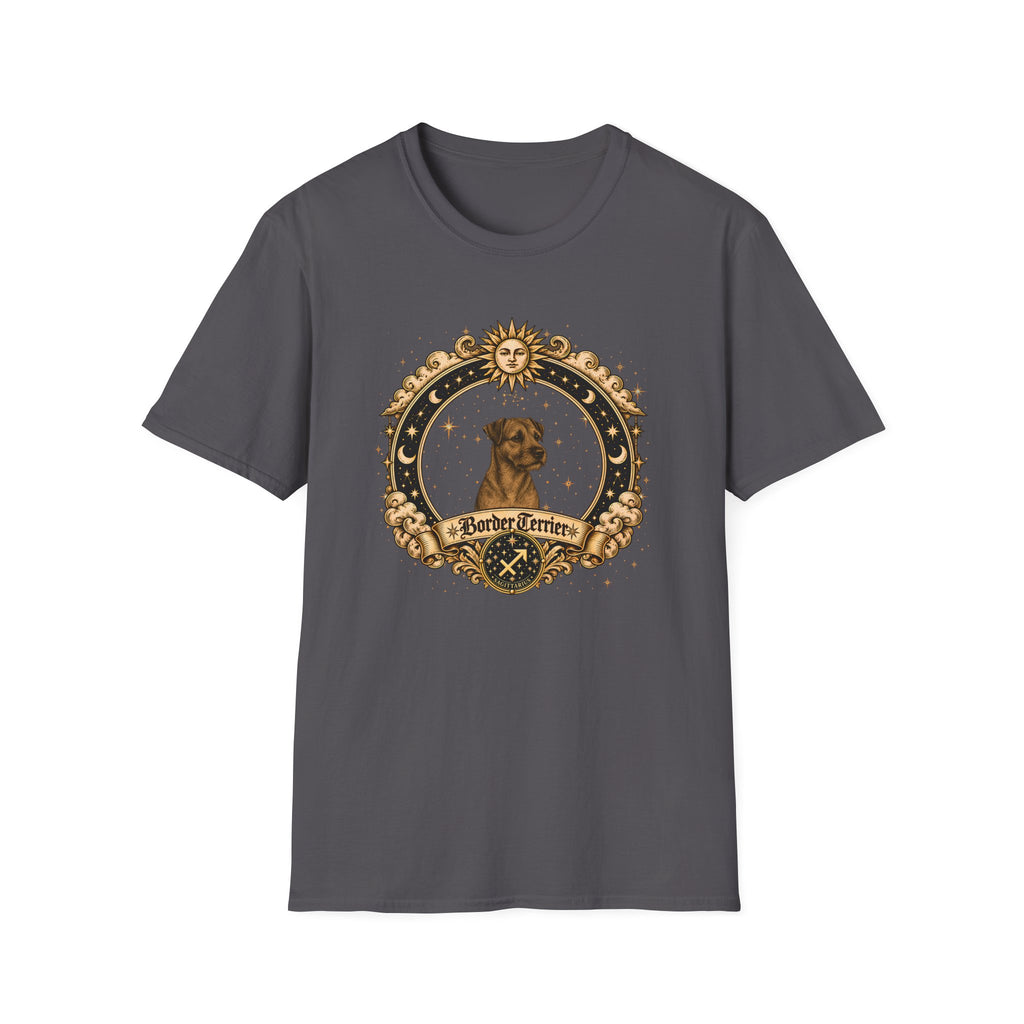 Zodiac Sagittarius Border Terrier - Dog Horoscope Star Sign - Supersoft Unisex T-shirt