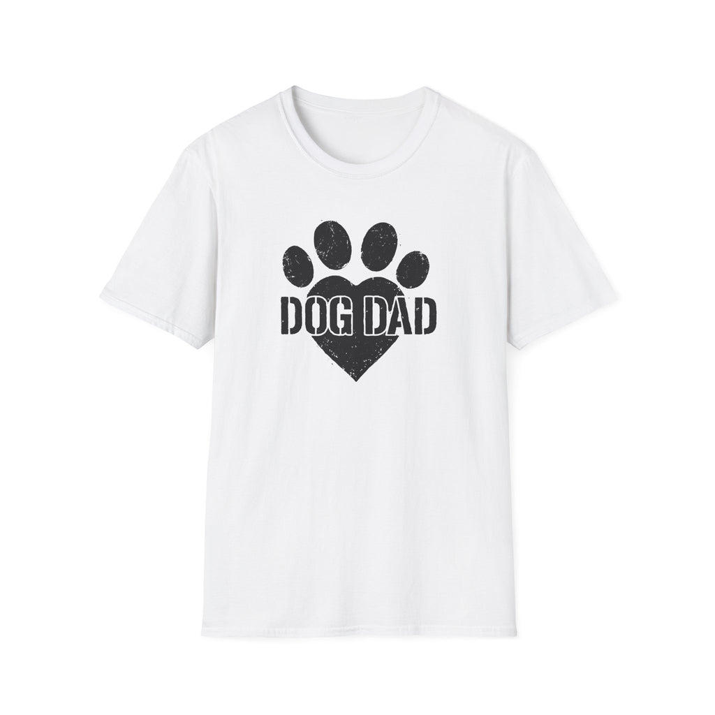 Dog Dad Paw Print –  Supersoft Unisex T-Shirt