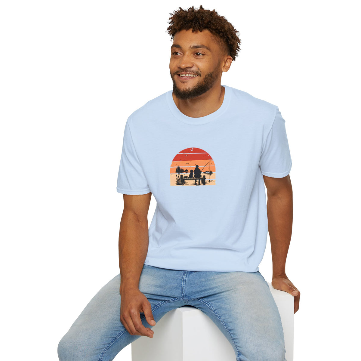 Gone Fishing…Brought the Dog –  Supersoft Unisex T-Shirt