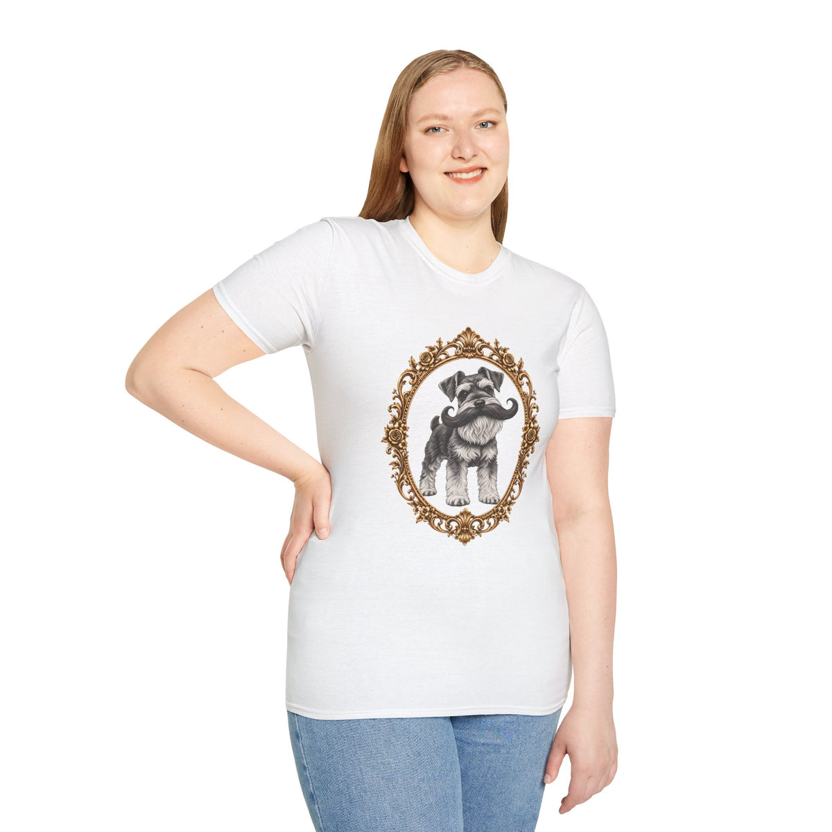 The Distinguished Sir Reginald Whiskers – Miniature Schnauzer - Supersoft Unisex T-shirt