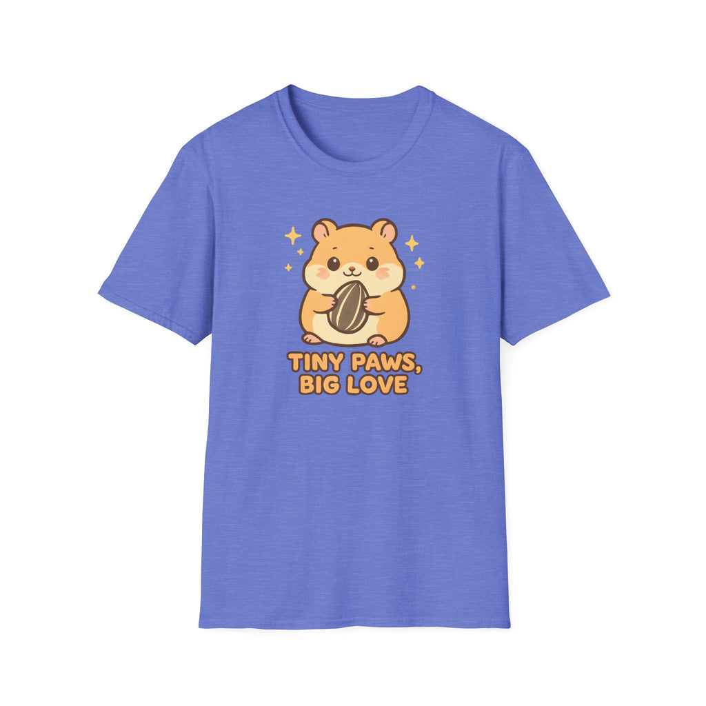 Tiny Paws, Big Love Hamster Cute Kawaii –  Supersoft Unisex T-Shirt