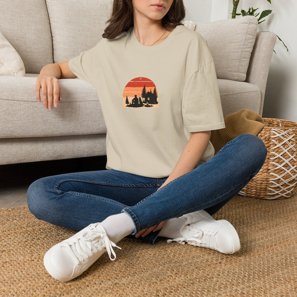 Cabin, Campfire & My Best Friend –  Supersoft Unisex T-Shirt