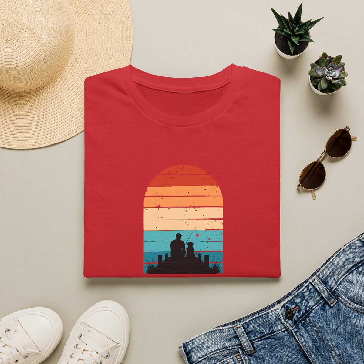 Just Me, My Dog & the Water –  Supersoft Unisex T-Shirt