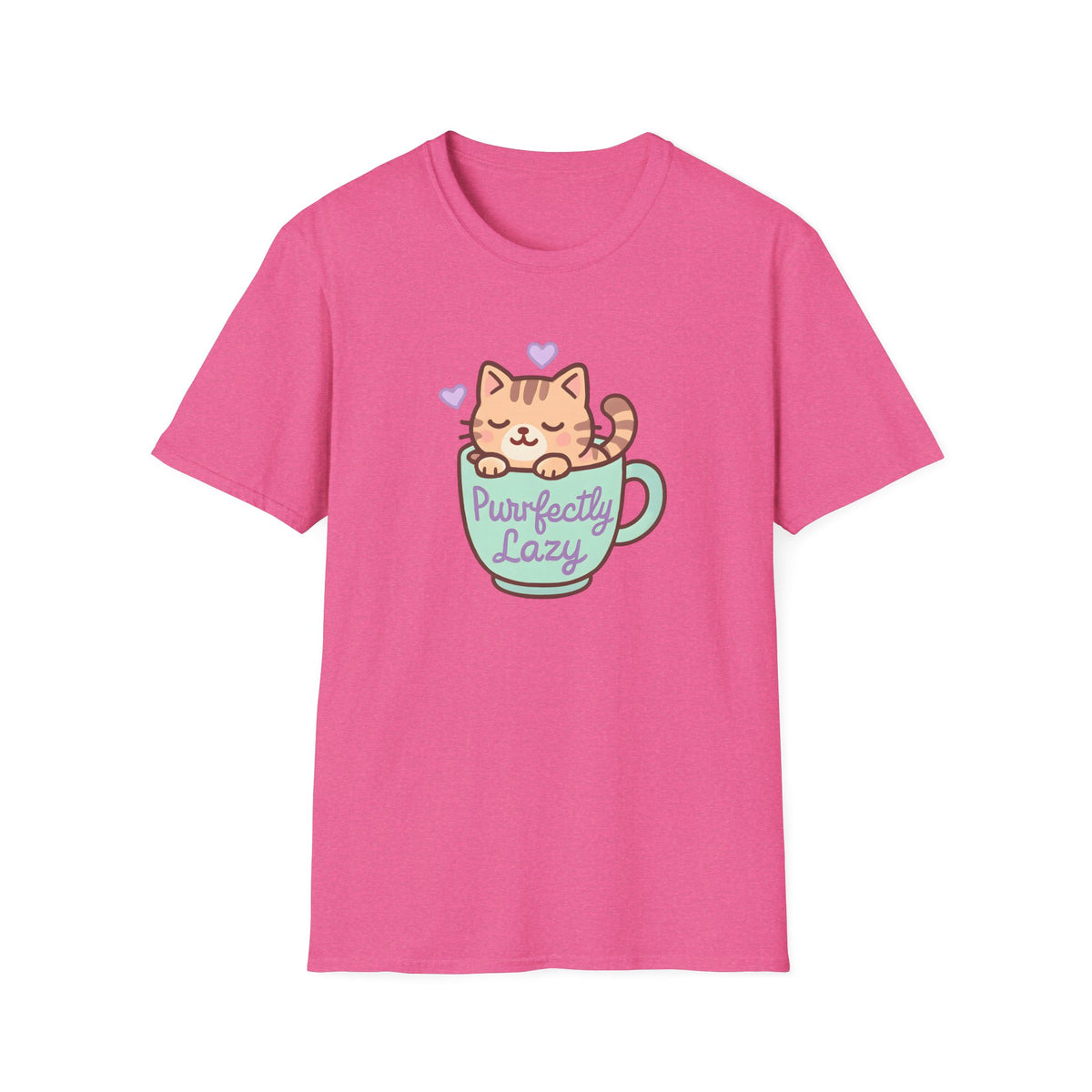 Purfectly Lazy Cat –  Supersoft Unisex T-Shirt