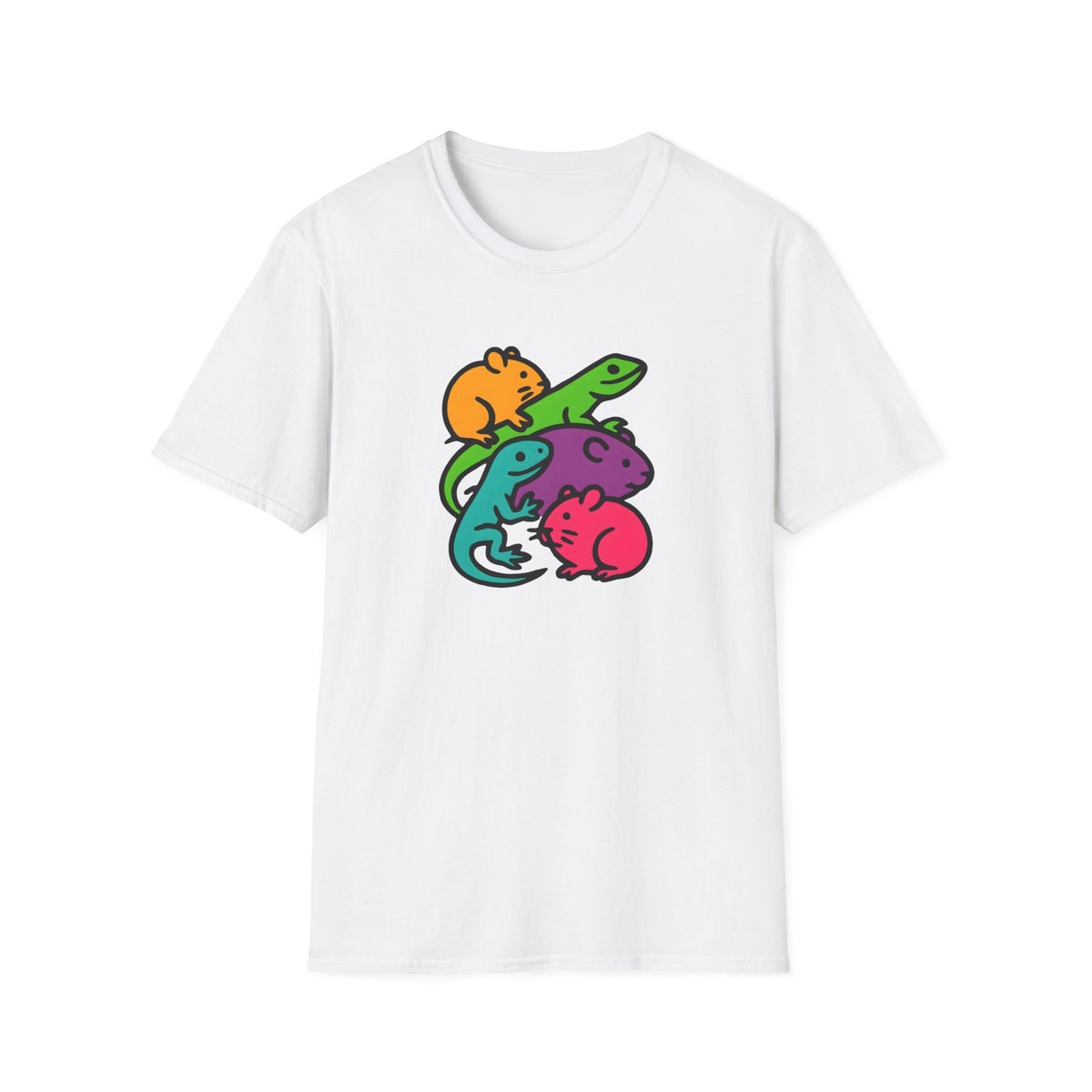 Colourful Animals –  Supersoft Unisex T-Shirt