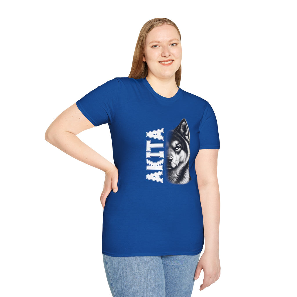 Akita On Duty - Supersoft Unisex T-shirt