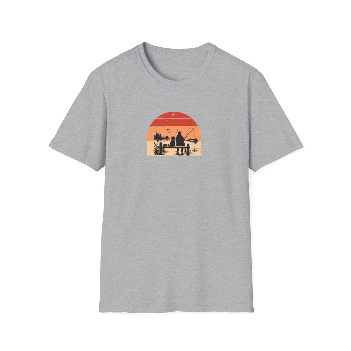Gone Fishing…Brought the Dog –  Supersoft Unisex T-Shirt