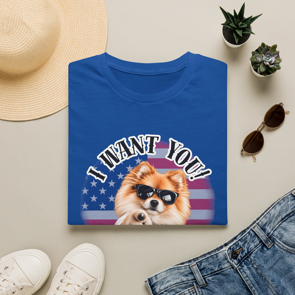 I WANT YOU!...To Drop The Sausage! – Pomeranian - Supersoft Unisex T-shirt