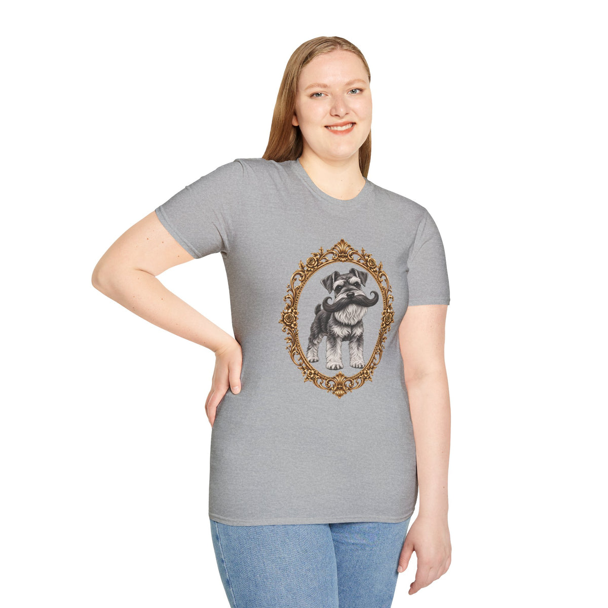 The Distinguished Sir Reginald Whiskers – Miniature Schnauzer - Supersoft Unisex T-shirt