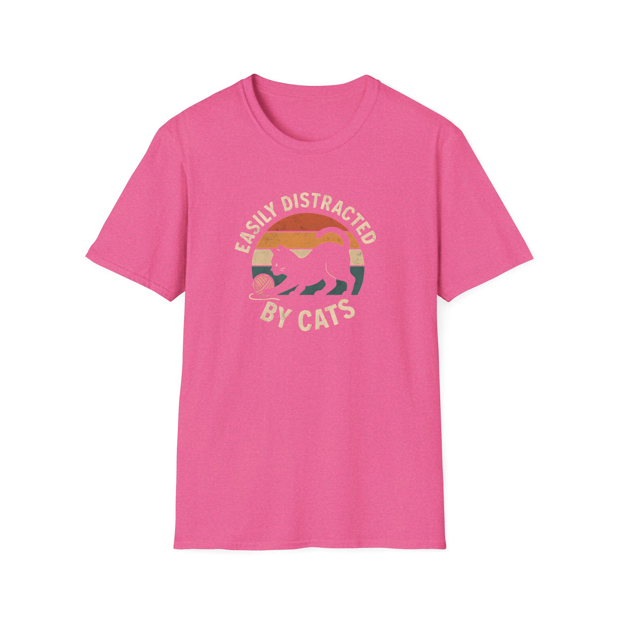 Easily Distracted by Cats –  Supersoft Unisex T-Shirt