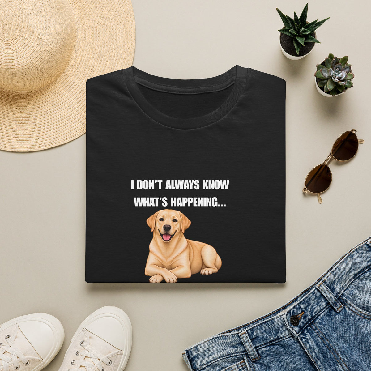 I Don’t Always Know What’s Happening...But When I Do, I’m Still Confused - Labrador Supersoft Unisex T-Shirt
