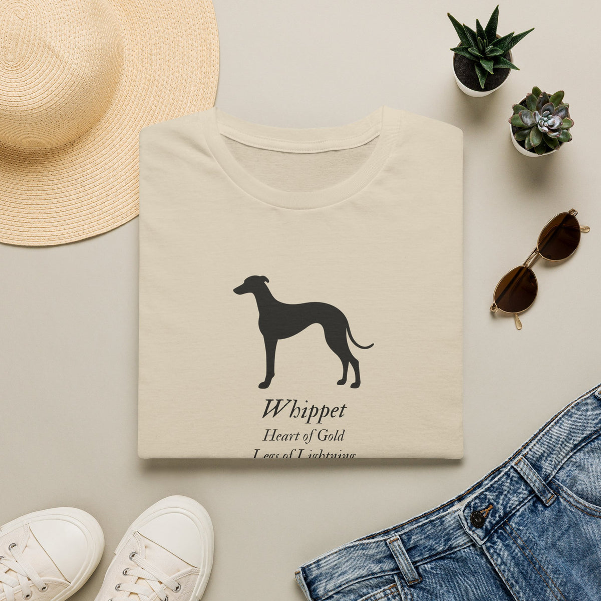 Heart of a Lion - Whippet – Supersoft Unisex T-Shirt