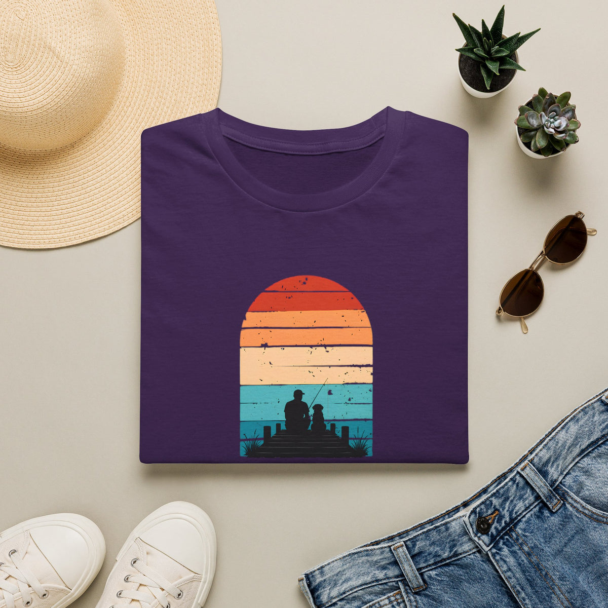 Just Me, My Dog & the Water –  Supersoft Unisex T-Shirt