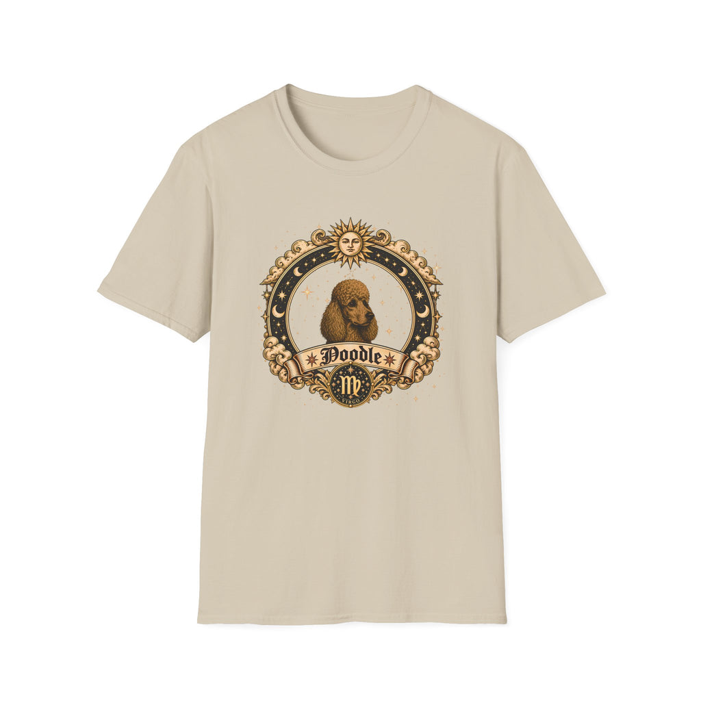 Zodiac Virgo Poodle - Dog Horoscope Star Sign - Supersoft Unisex Funny T-shirt