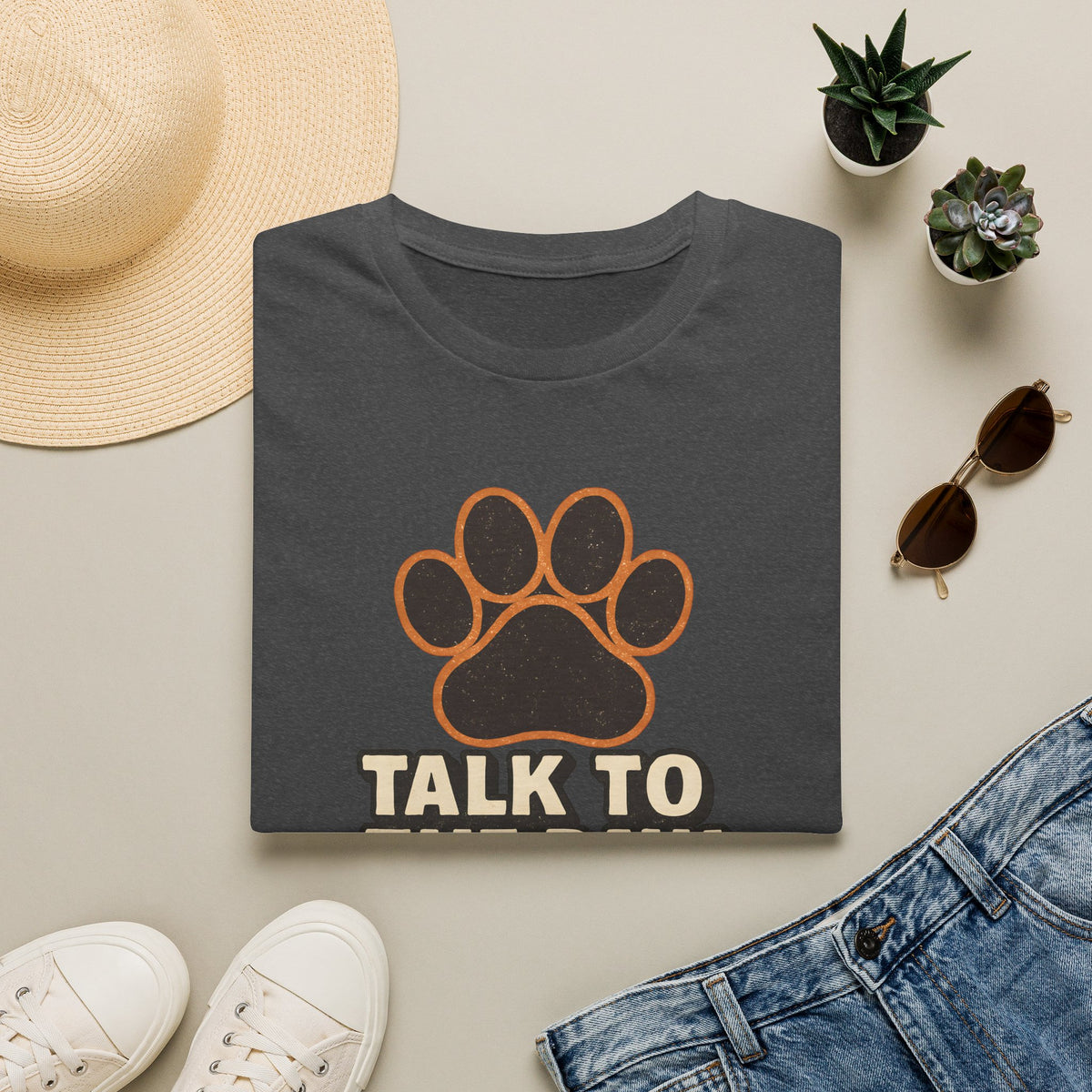 Talk To The Paw –  Supersoft Unisex T-Shirt