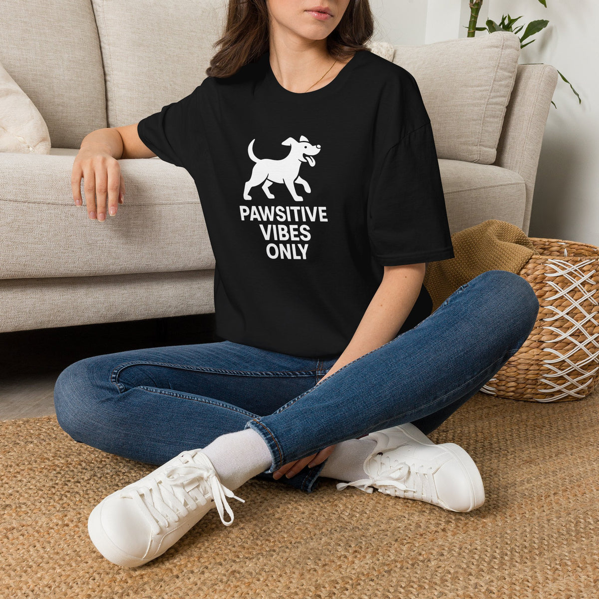 Paw-sitive Vibes Only –  Supersoft Unisex T-Shirt