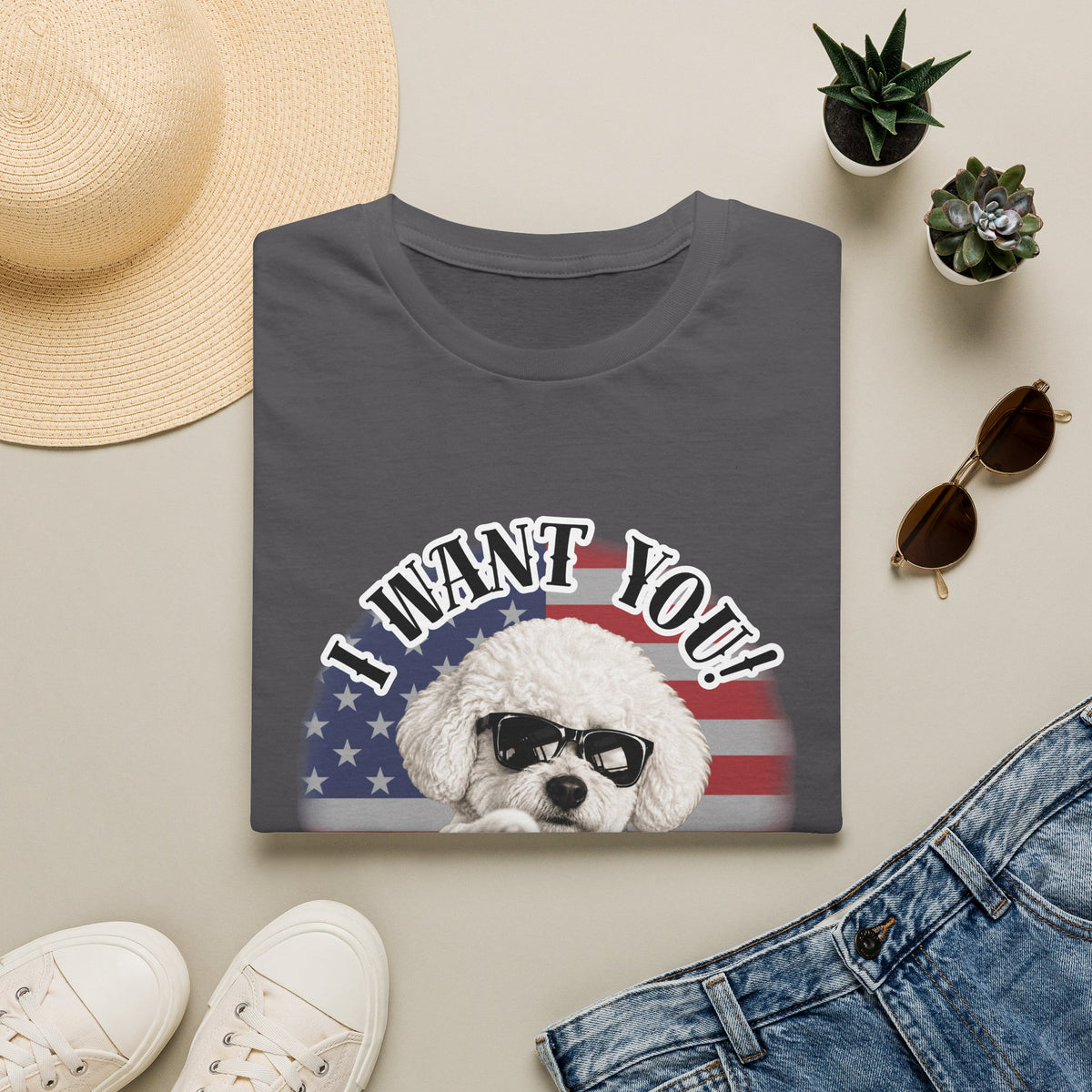 I WANT YOU!...To Drop The Sausage! – Bichon Frise - Supersoft Unisex T-shirt
