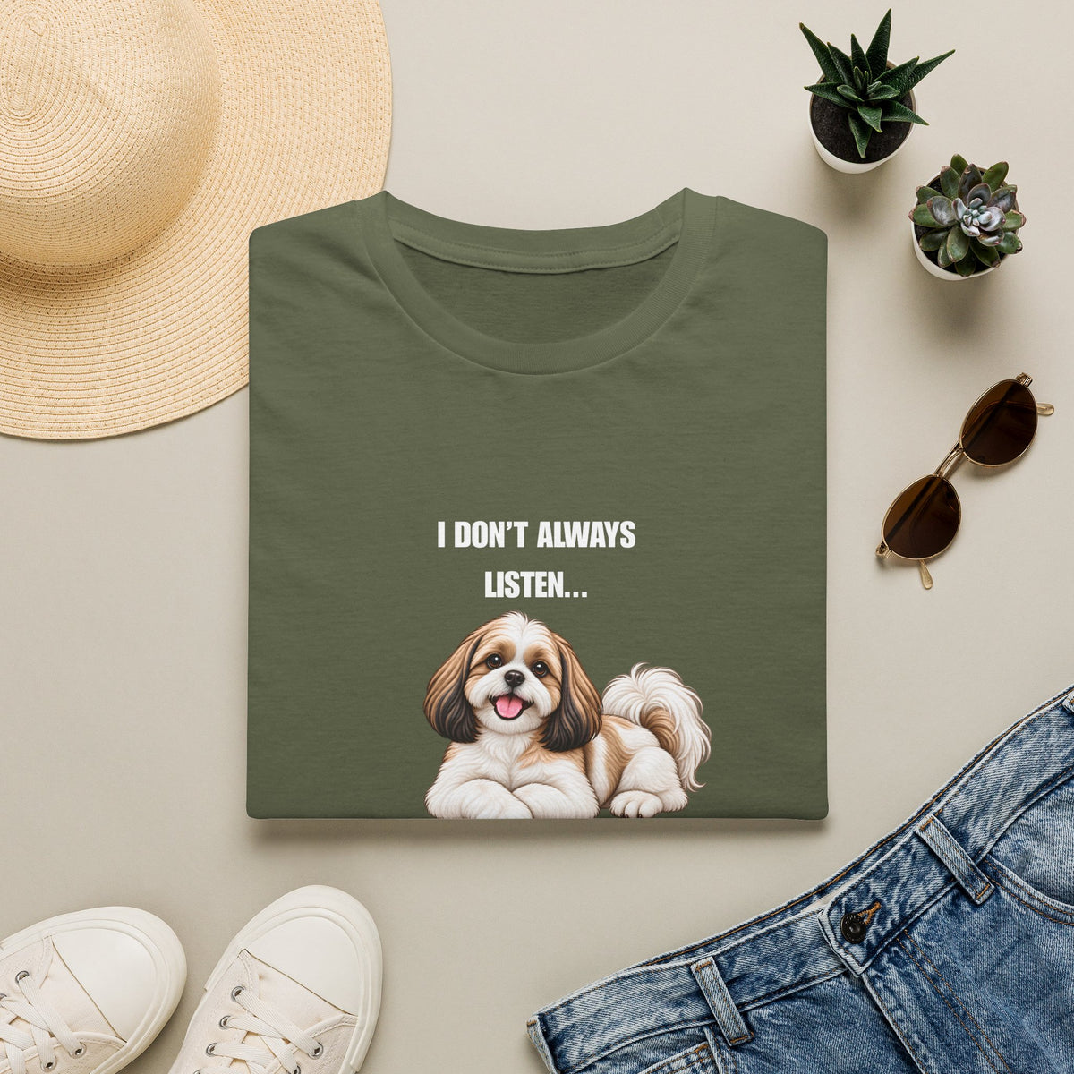 I Don’t Always Listen...But When I Do, I’m Asleep - Shih Tzu Supersoft Unisex T-Shirt