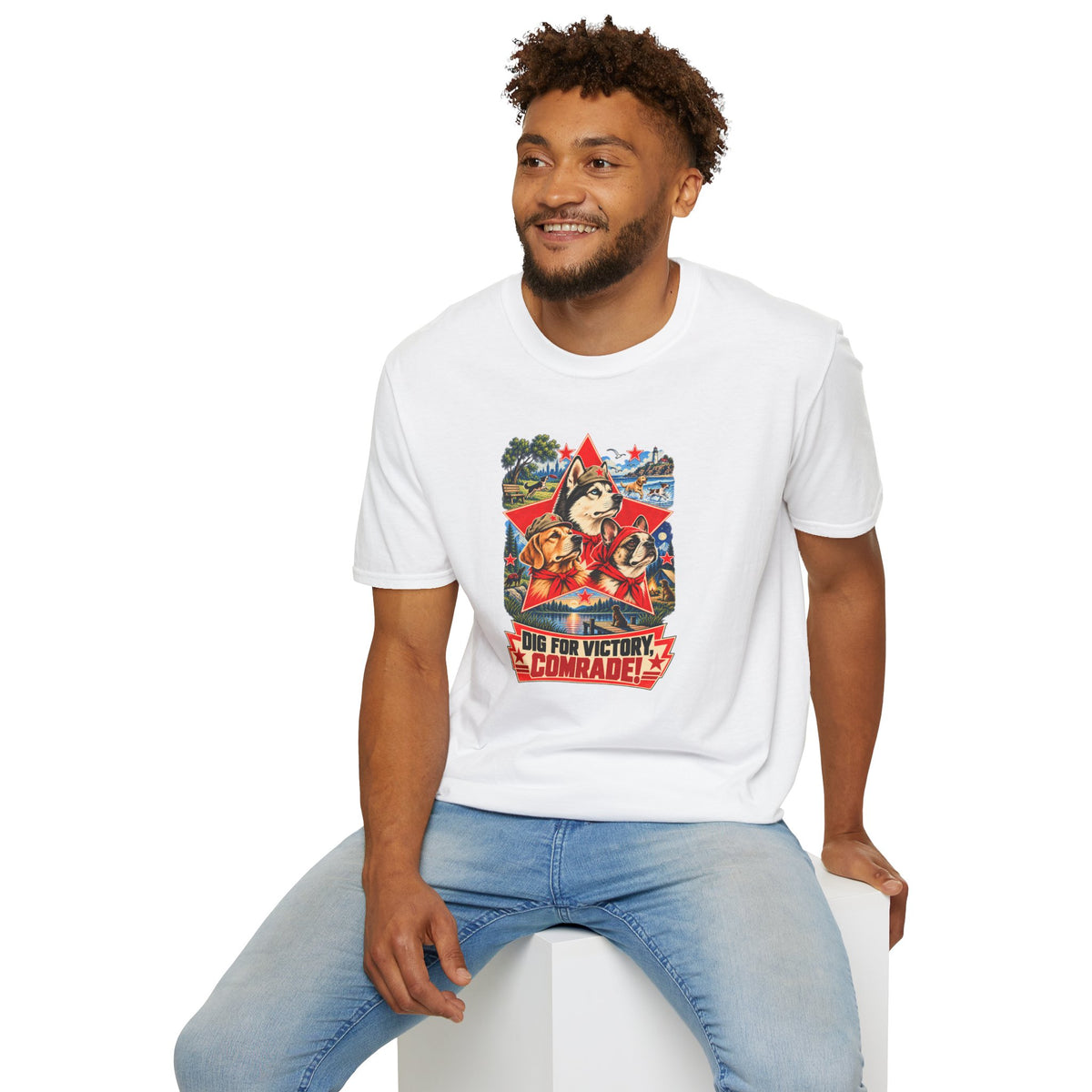 Dig for Victory, Comrade! – The Great Canine Revolution - Supersoft Unisex T-shirt